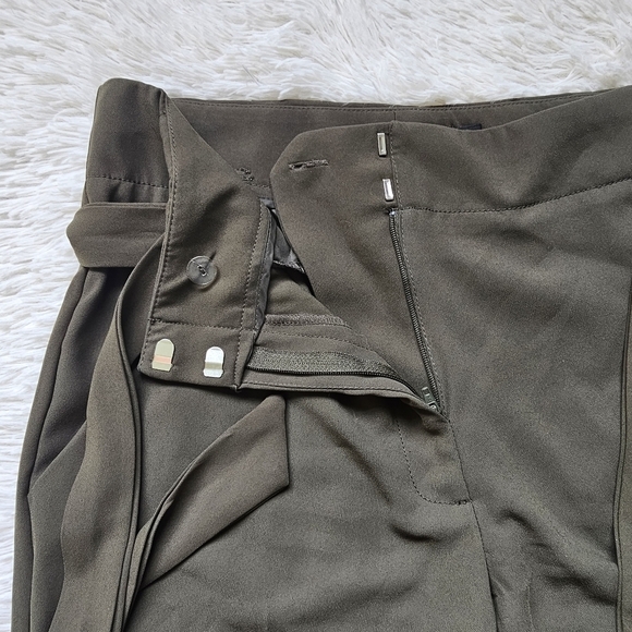 7th Avenue Design Studio NY&C olive green paper back dress pants size 8 - Picture 6 of 13